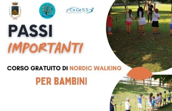 Corso gratuito nordic walking per bambini