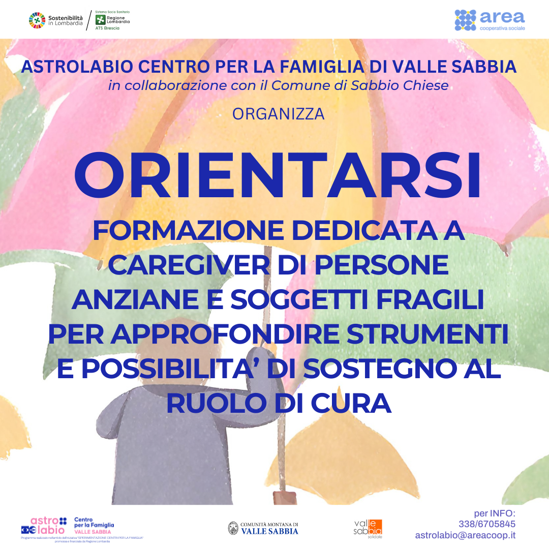 Orientarsi - incontro dedicato a caregiver di persone anziane e soggetti fragili